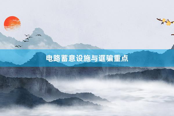 电路蓄意设施与诓骗重点